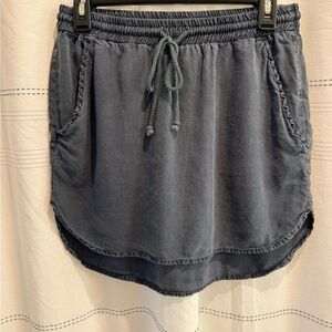 Bella Dahl Drawstring Blue Women's Skirt